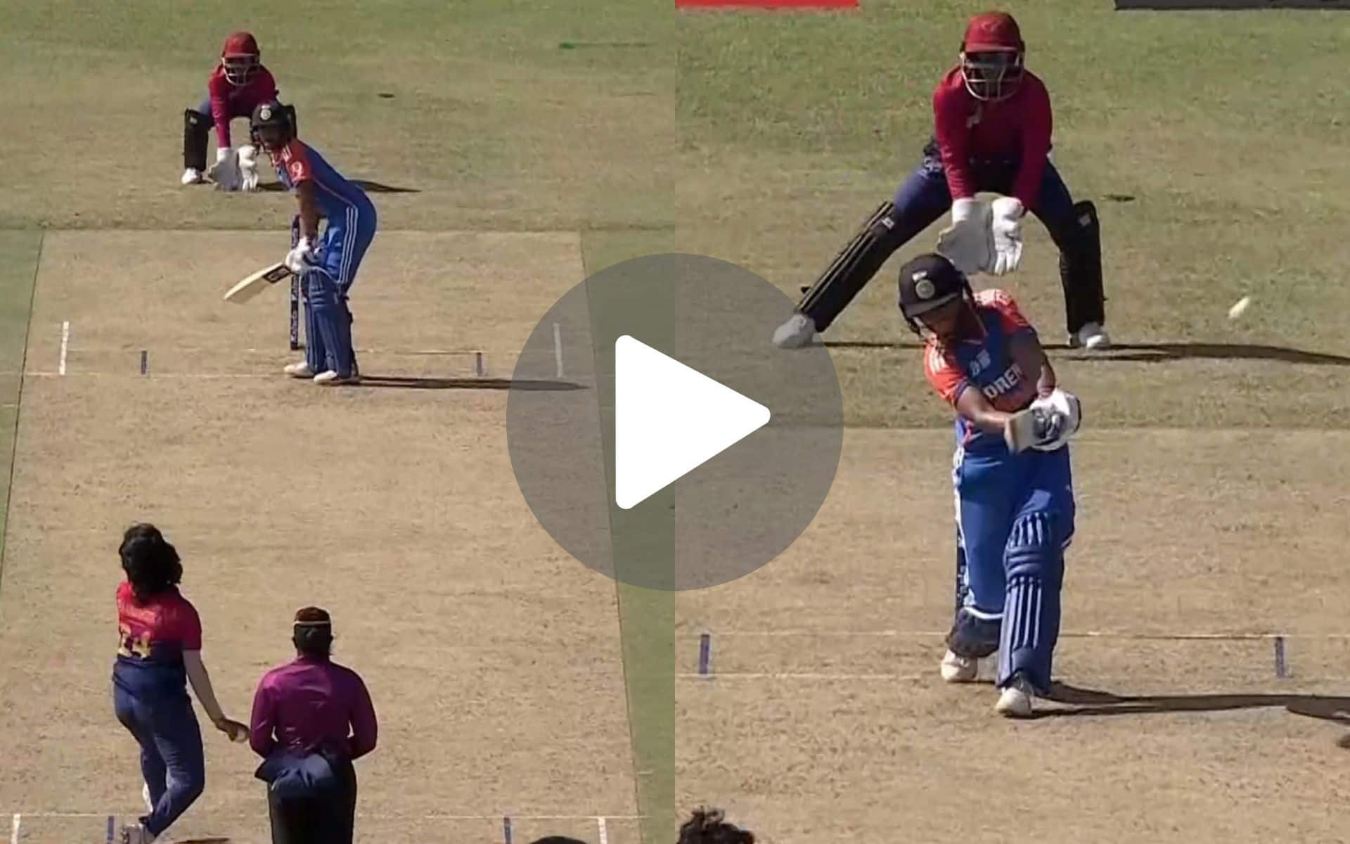 Harmanpreet Kaur Slams Audacious Six Vs UAEW En Route To A Belligerent Fifty For India - Watch